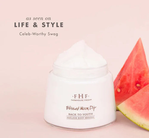 FarmHouse Fresh Blissed moon dip Back to Youth body mousse citrus for self-care gift from Magnolias Home Decor