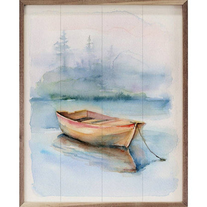 Boat Peaceful Wood Art