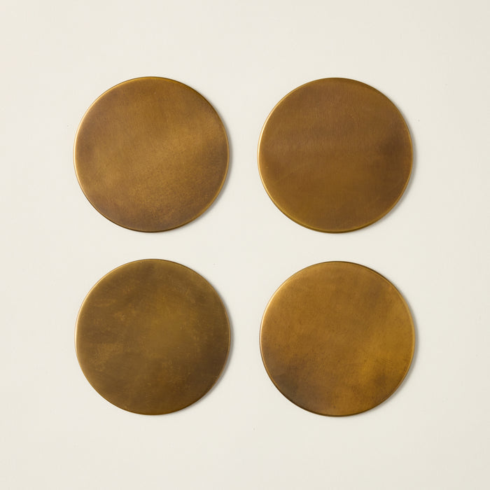 Brass Coasters - Set of 4