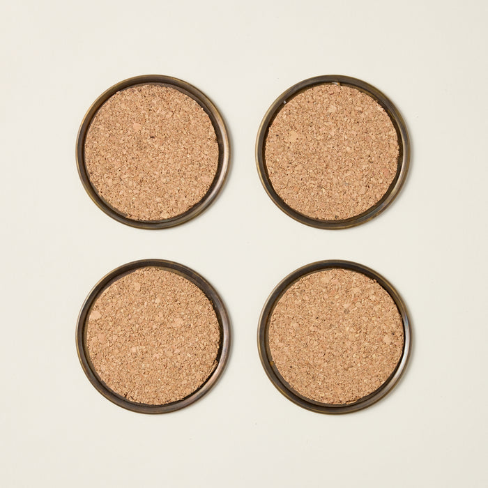 Brass Coasters - Set of 4