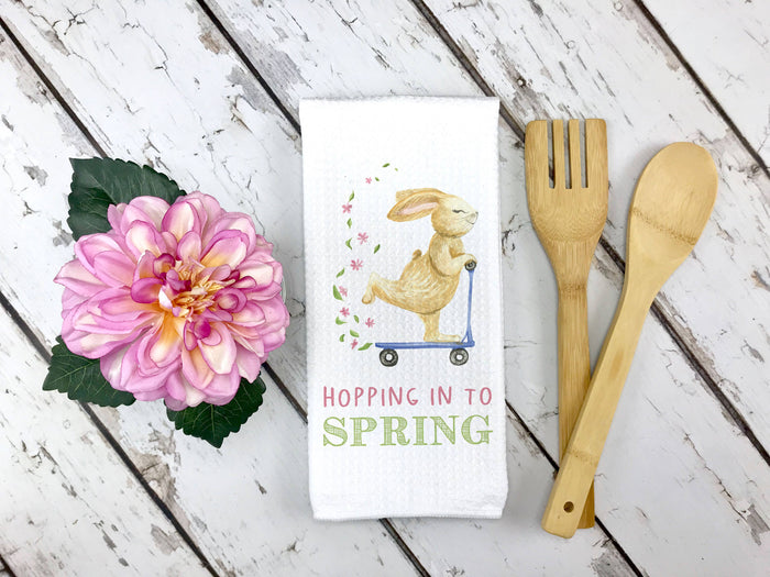 Bunny Farmhouse Tea Towel