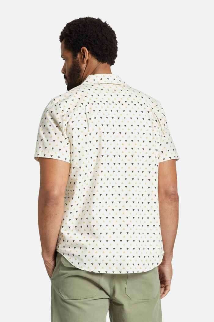 CHARTER PRINT S/S WVN - OFF WHITE/STRAW/DARK EARTH