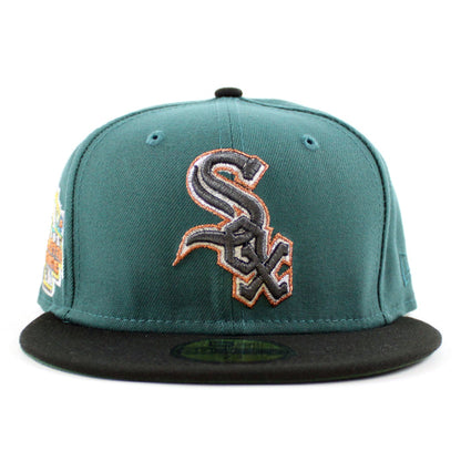 Chicago White Sox 2003 All Star Game New Era Fitted 59Fifty Hat (Pine Green Black Mountain Green Under Brim)