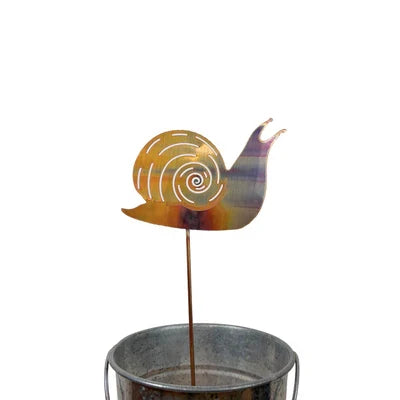 Copper Snail Pot Stake