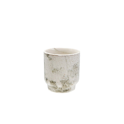 Cream & White Stoneware Planter