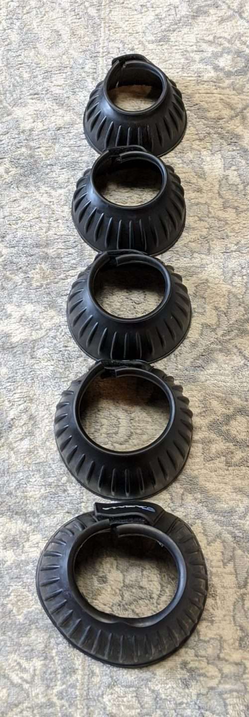 Double Touch Close Rubber Bell Boots Vertical