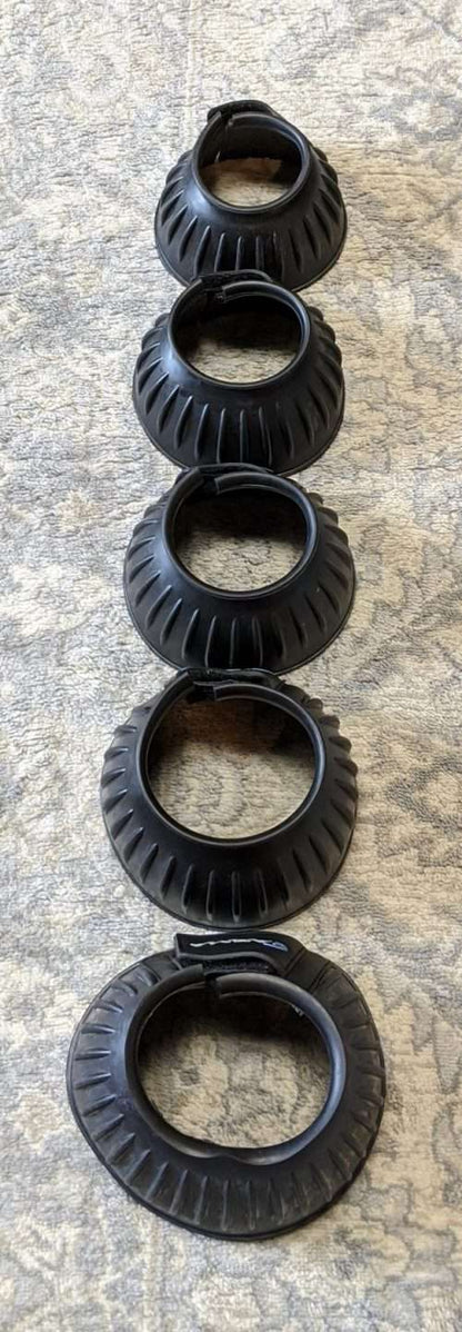 Double Touch Close Rubber Bell Boots Vertical