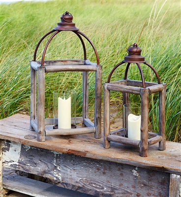 Driftwood Open Lantern - 2 Sizes