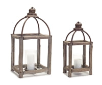 Driftwood Open Lantern - 2 Sizes