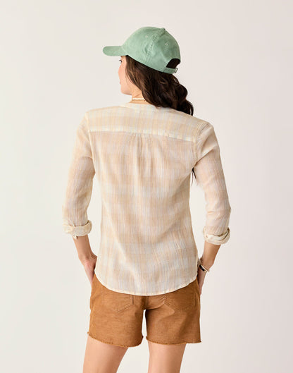 Dylan Gauze Shirt: Multiplaid - FINAL SALE