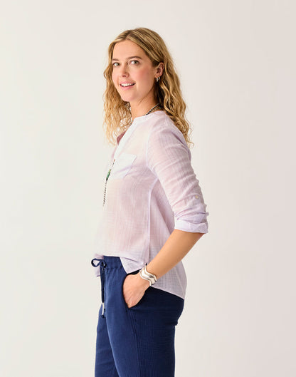 Dylan Textured Shirt: Dawn - FINAL SALE