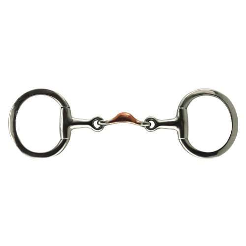 quarter moon copper eggbutt snaffle