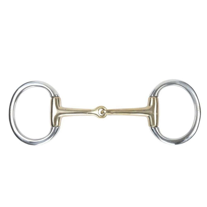 eggbutt brass alloy snaffle bit
