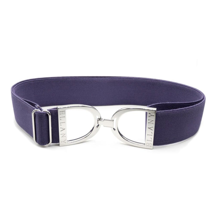 ELLANY 1.5" Silver Stirrup Amethyst Belt