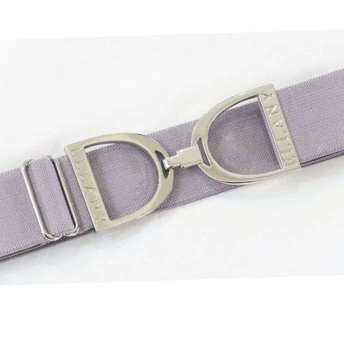 ellany 1.5 silver stirrup lavender belt