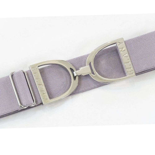 ellany 1.5 silver stirrup lavender belt