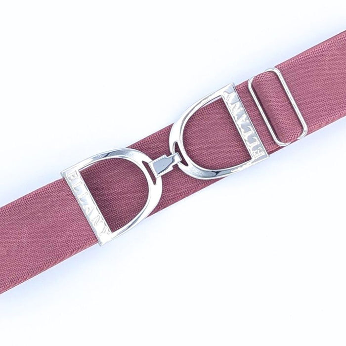 ELLANY 1.5" Silver Stirrup Wild Berry Belt