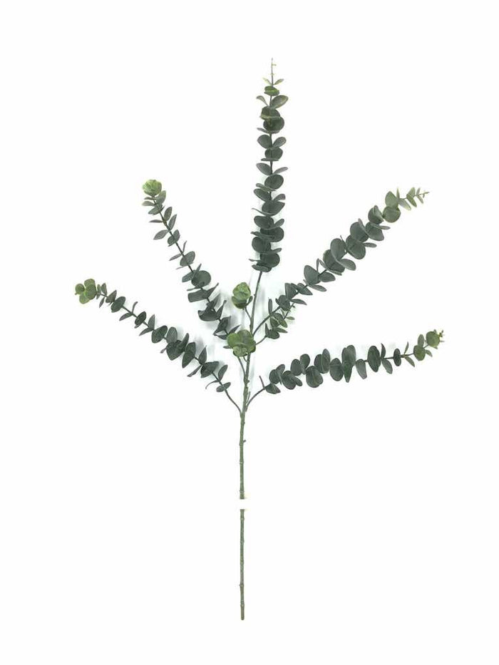 Silk green eucalyptus elegance spray for farmhouse transitional everyday home decor from Magnolias Home Decor
