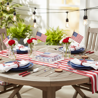 Flag Napkin Caddy Set