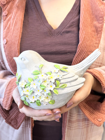 Floral Dream Resin Bird - 3 Colors