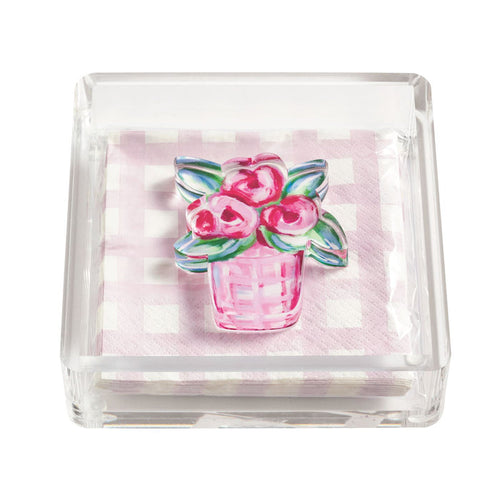 Flower Garden Napkin & Caddy Set