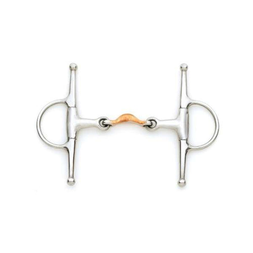 full cheek copper quarter moon snaffle