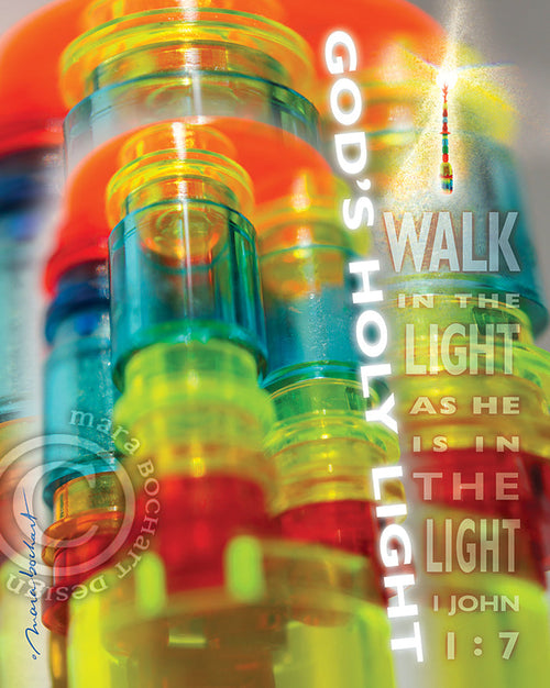 God's Holy Light - premium canvas