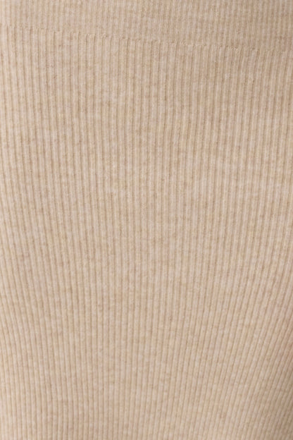 Goldie High Neck Knit Midi Dress - Camel