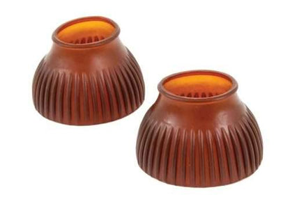 Gum Rubber Pull On Bell Boots Amber
