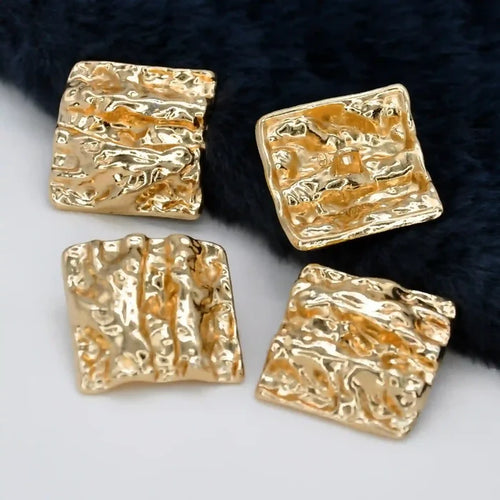 Hammered Style Square Buttons | 28mm(44L)