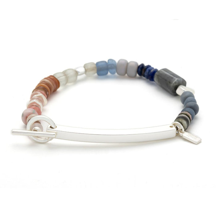 Scout Curated Wears Amazing labradorite silver hidden message bracelet for everyday gift from Magnolias Home Decor