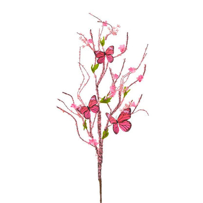 Hot Pink Blossom Butterfly Spray