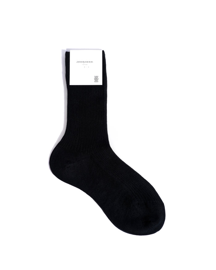 Ines silk cashmere socks 30% silk 70% cashmere Black - Anonymous Copenhagen Socks