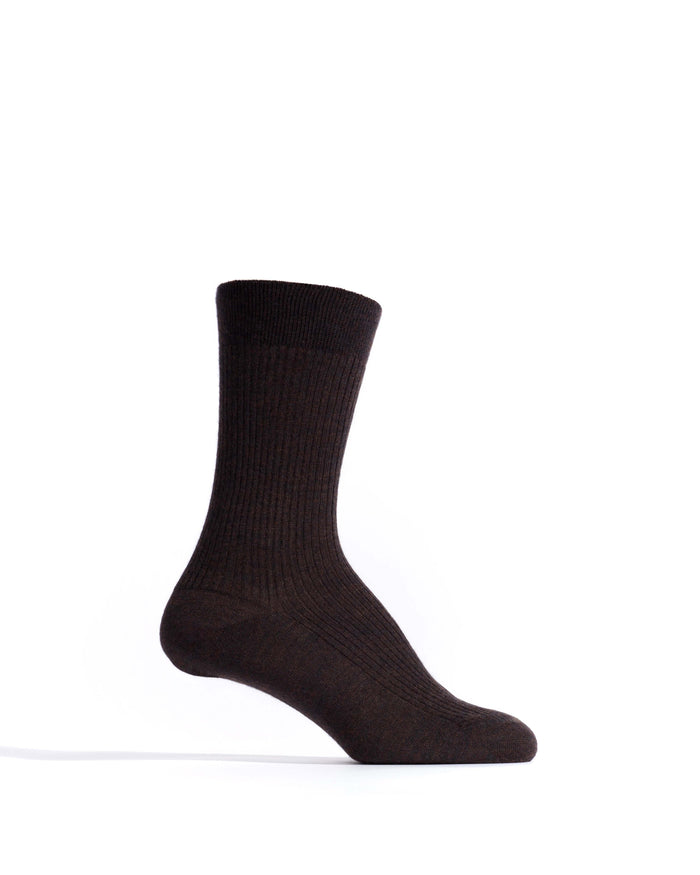 Ines silk cashmere socks 30% silk 70% cashmere Chocolate - Anonymous Copenhagen Socks