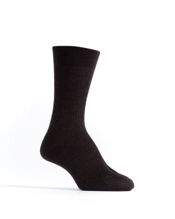 Ines silk cashmere socks 30% silk 70% cashmere Chocolate - Anonymous Copenhagen Socks
