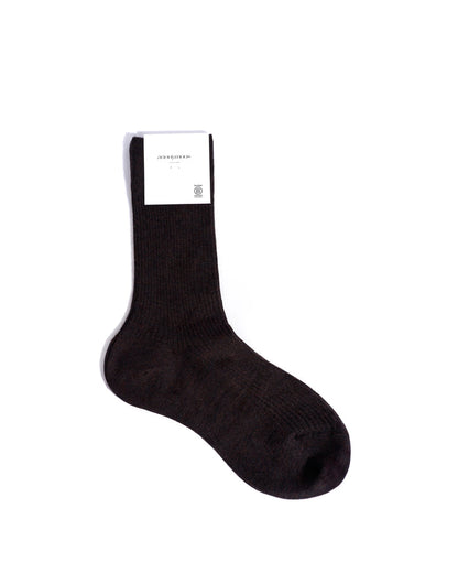 Ines silk cashmere socks 30% silk 70% cashmere Chocolate - Anonymous Copenhagen Socks