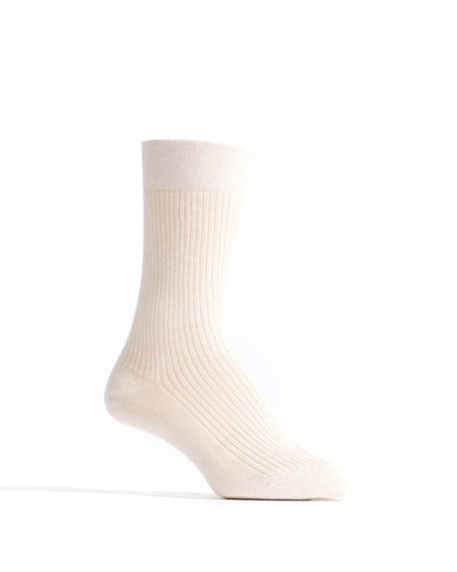 Ines silk cashmere socks 30% silk 70% cashmere Cream - Anonymous Copenhagen Socks