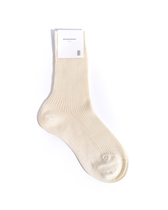 Ines silk cashmere socks 30% silk 70% cashmere Cream - Anonymous Copenhagen Socks