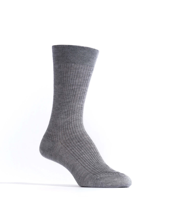 Ines silk cashmere socks 30% silk 70% cashmere Shark grey - Anonymous Copenhagen Socks