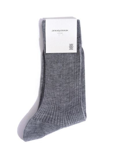 Ines silk cashmere socks 30% silk 70% cashmere Shark grey - Anonymous Copenhagen Socks