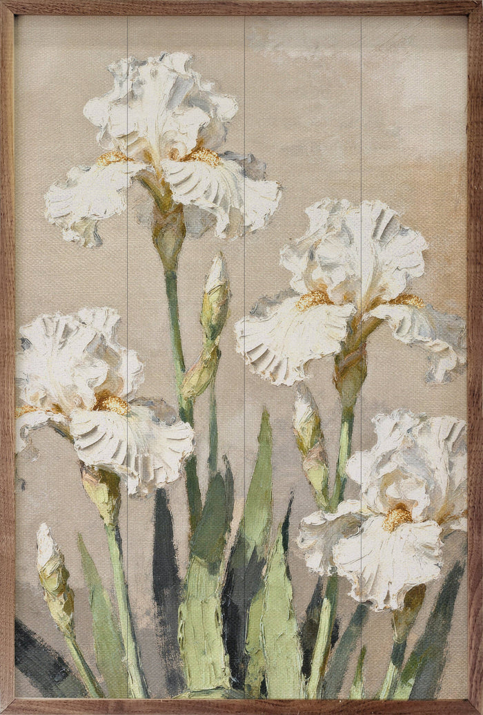 Iris Patch Wood Art