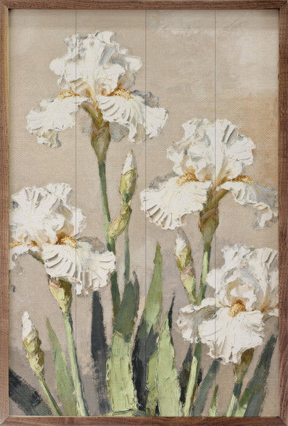 Iris Patch Wood Art