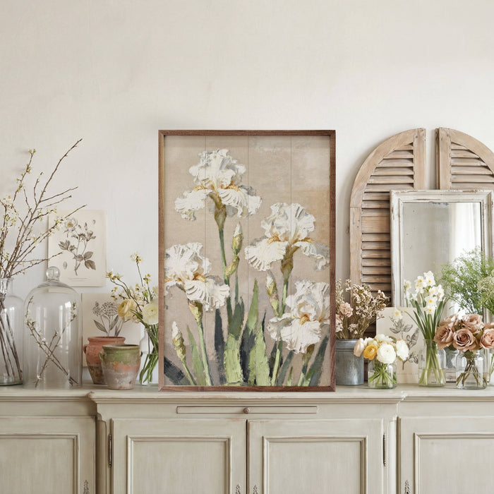 Iris Patch Wood Art