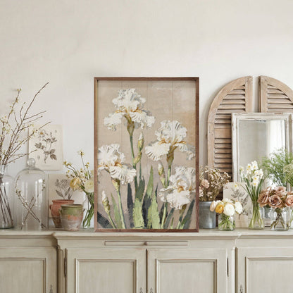 Iris Patch Wood Art