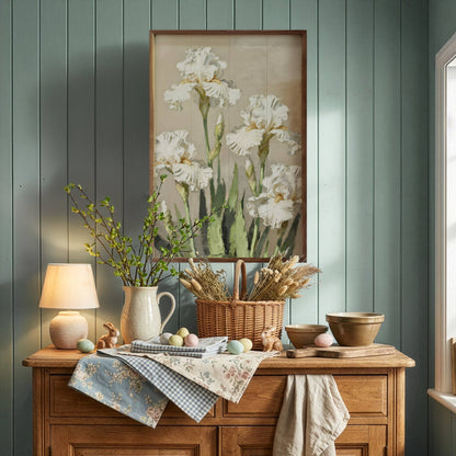 Iris Patch Wood Art