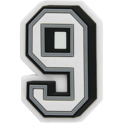Jibbitz B W Number 9 - STANDART
