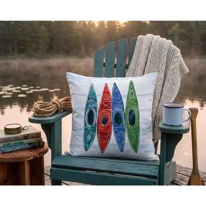 Kayaks Indoor/Outdoor Pillow