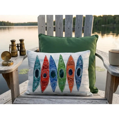 Kayaks Indoor/Outdoor Pillow