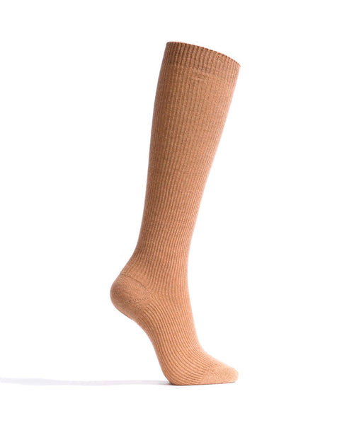 Lanai knee-high cashmere socks 70% wool 30% cashmere Camel - Anonymous Copenhagen Socks