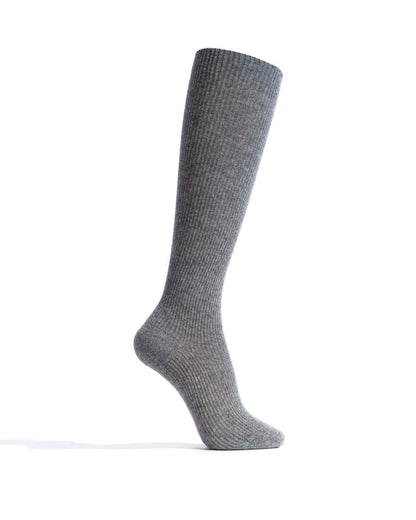 Lanai knee-high cashmere socks 70% wool 30% cashmere Light grey - Anonymous Copenhagen Socks